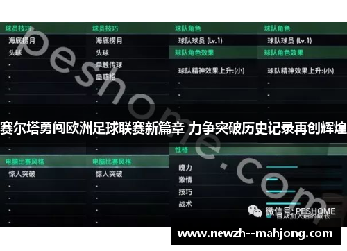 赛尔塔勇闯欧洲足球联赛新篇章 力争突破历史记录再创辉煌 赛尔塔勇闯欧洲足球联赛新篇章 力争突破历史记录再创辉煌